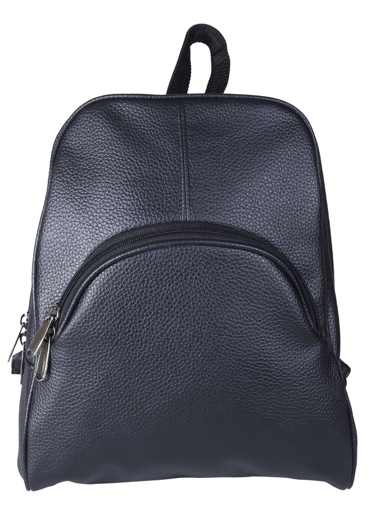 Red Synthetic Leather Backpack