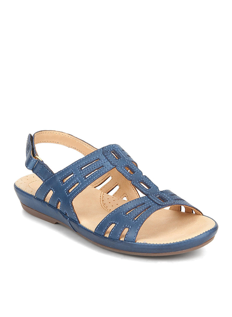 Cana-Bk Strap Navy Blue Sandals