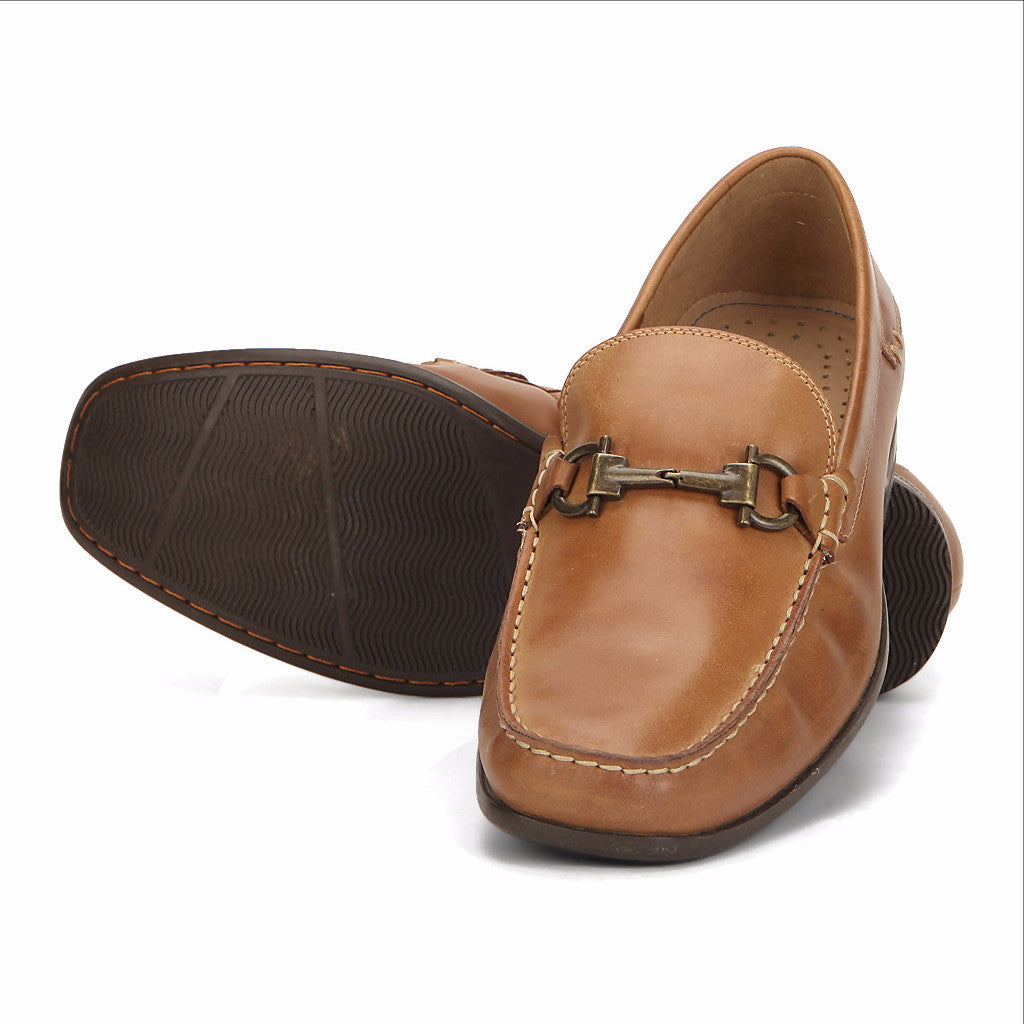 Cayden Circuit Tan Moccasins