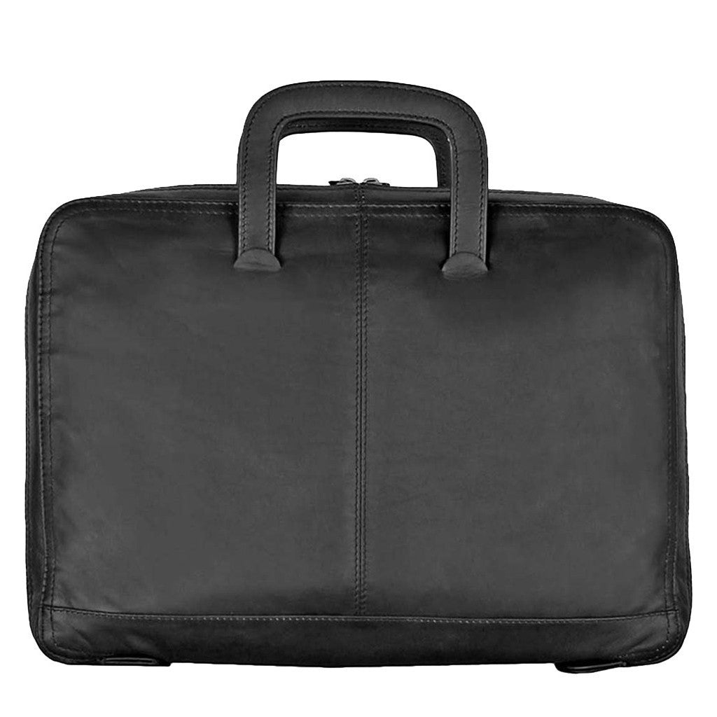 Black Leather Laptop Bag