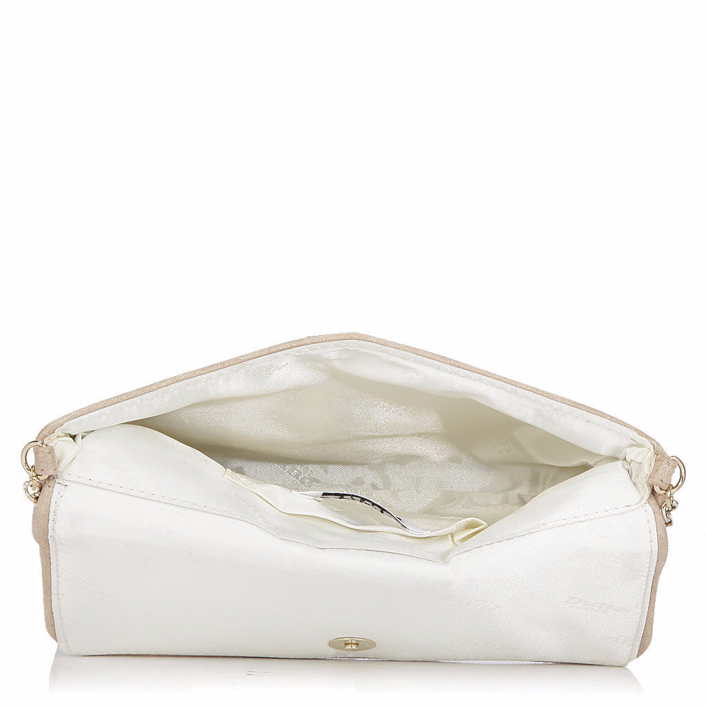 Bree Golden Leather Clutch