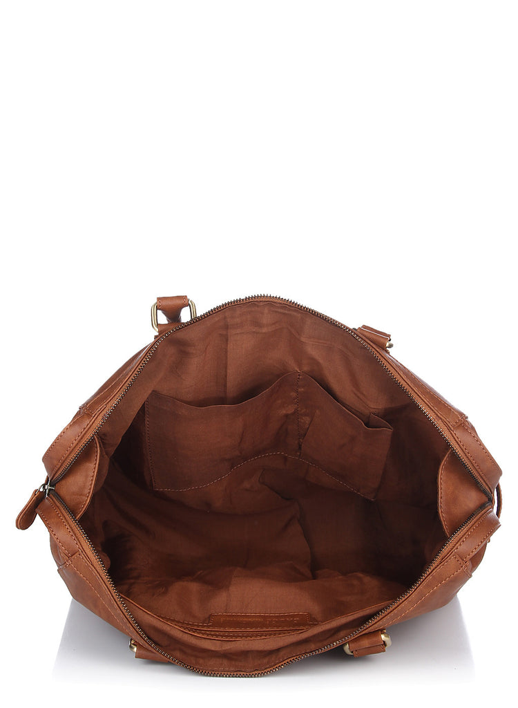 Tan/Brown Leather Handbag