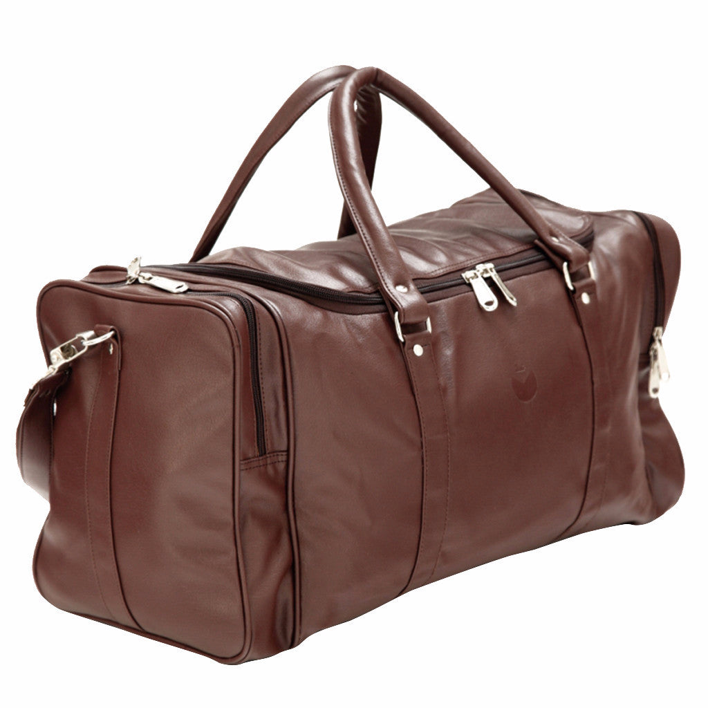 Brown Leather Duffel Bag