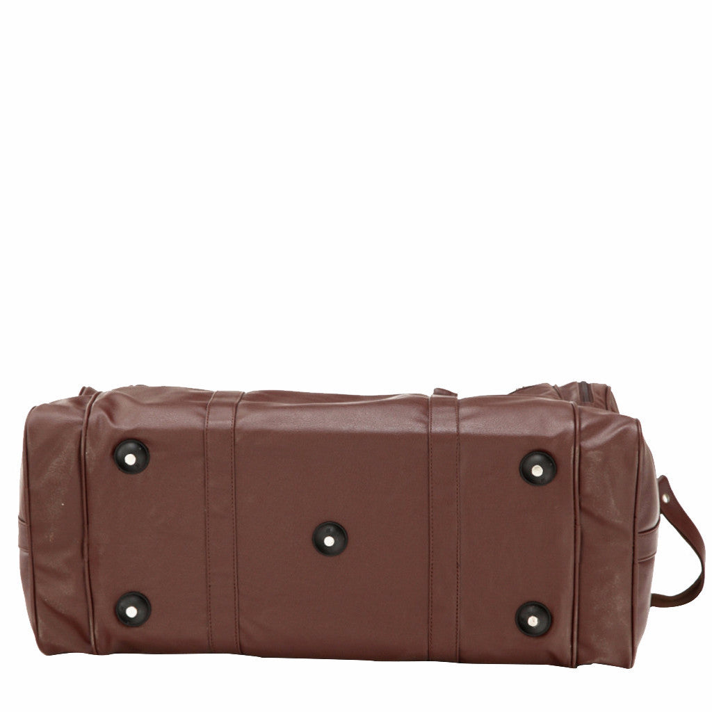 Brown Leather Duffel Bag