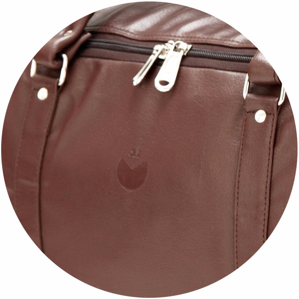 Brown Leather Duffel Bag
